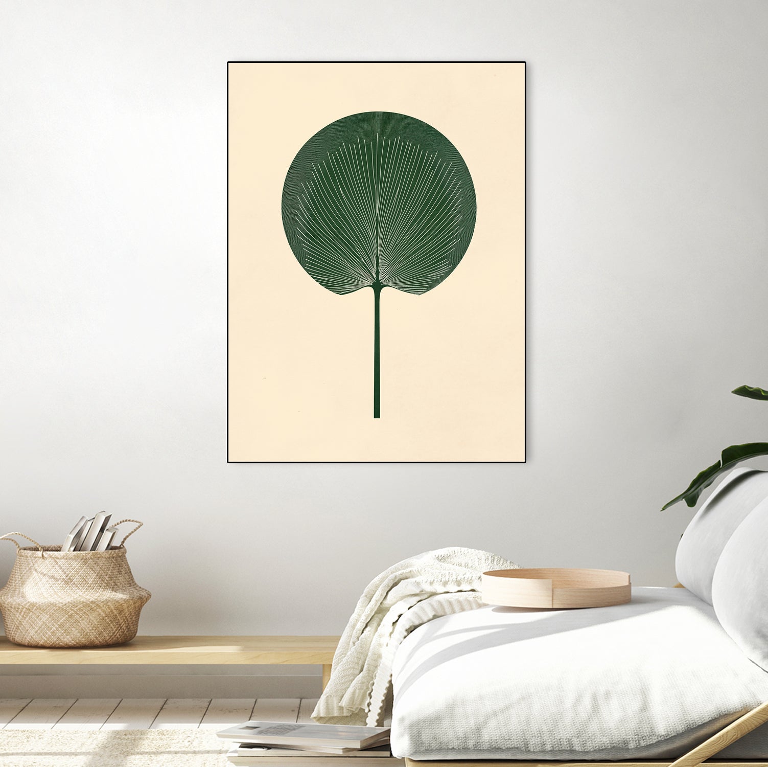Green Palm Leaf by Annika Persson on GIANT ART - flowers and plants botanical art