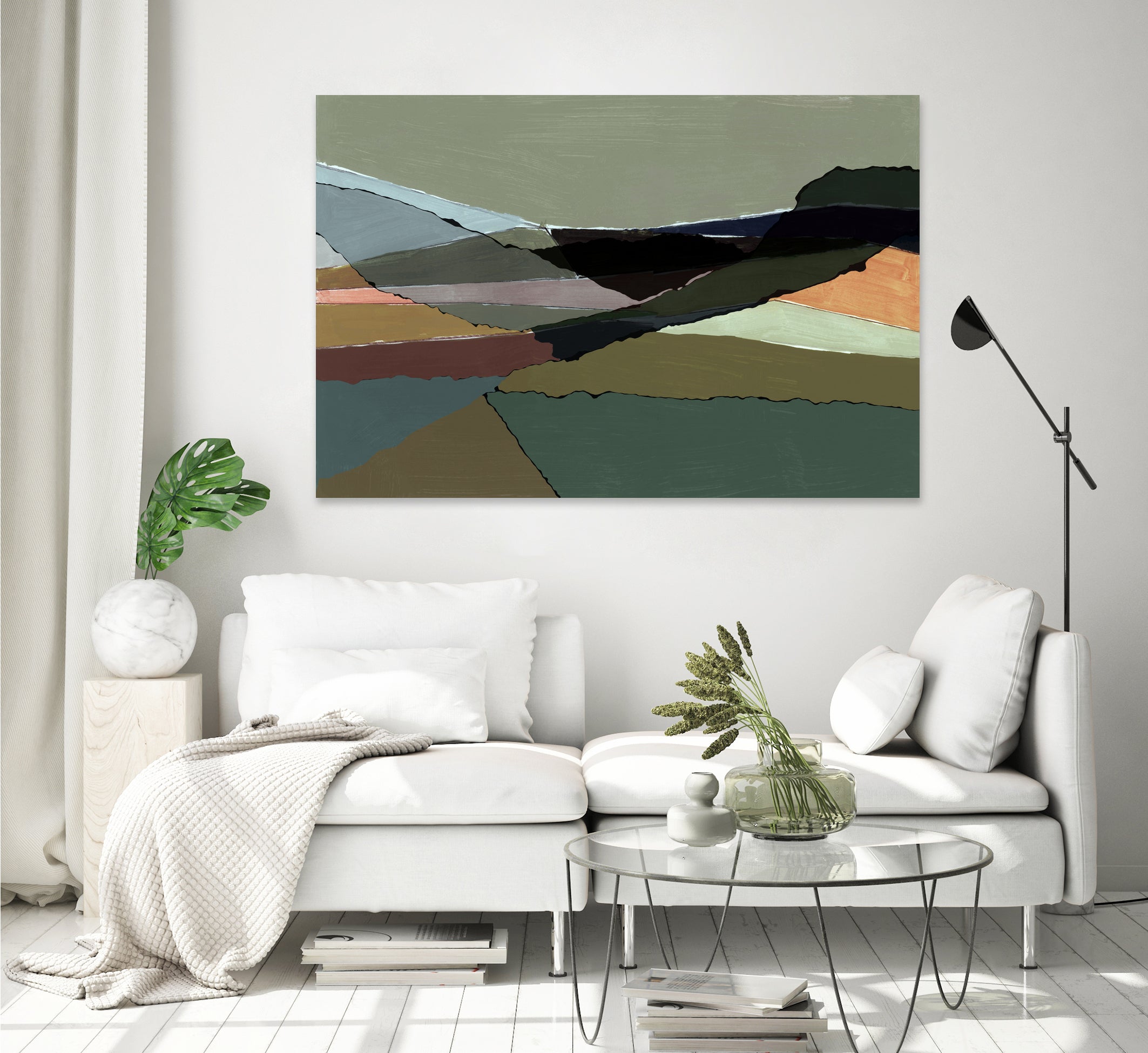 Subdued Landscape by cartissi on GIANT ART - abstract landscape art nature and landscapes abstract landscape art