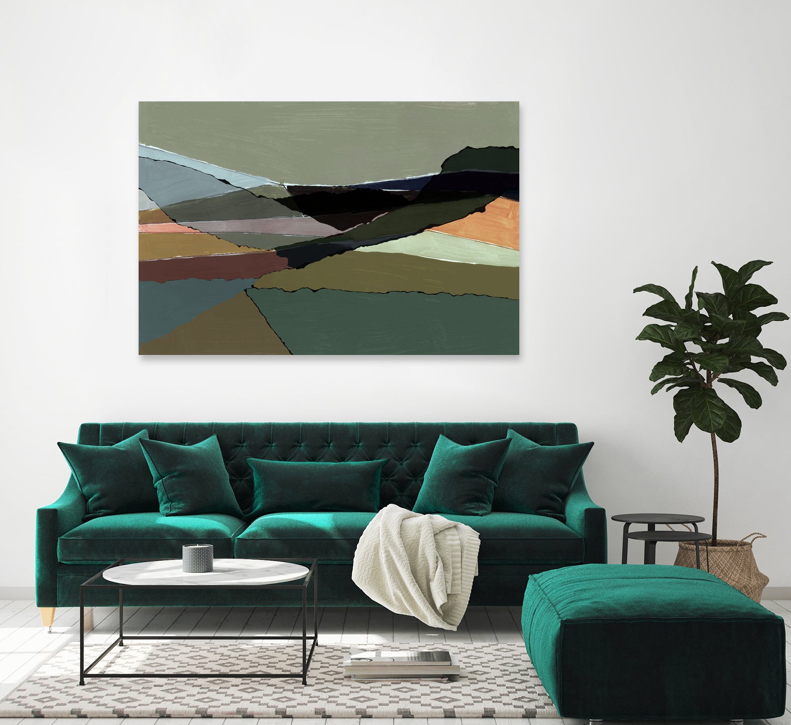 Subdued Landscape by cartissi on GIANT ART - abstract landscape art nature and landscapes abstract landscape art