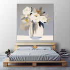 Peonies in a Glass Vase by Bella Eve on GIANT ART - flowers and plants modern floral art