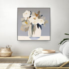 Peonies in a Glass Vase by Bella Eve on GIANT ART - flowers and plants modern floral art