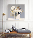 Peonies in a Glass Vase by Bella Eve on GIANT ART - flowers and plants modern floral art