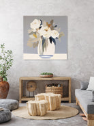 Peonies in a Glass Vase by Bella Eve on GIANT ART - flowers and plants modern floral art