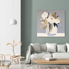 Peonies in a Glass Vase by Bella Eve on GIANT ART - flowers and plants modern floral art