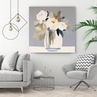 Peonies in a Glass Vase by Bella Eve on GIANT ART - flowers and plants modern floral art