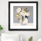 Peonies in a Glass Vase by Bella Eve on GIANT ART - flowers and plants modern floral art