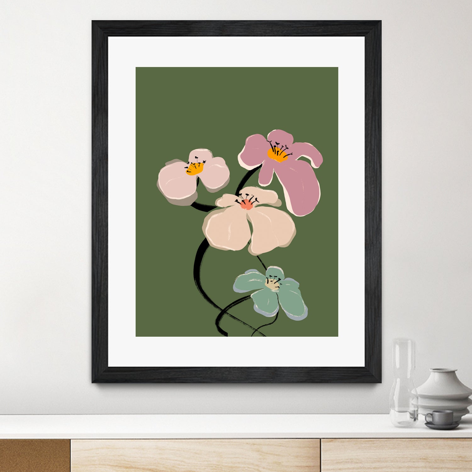Zenflowersno10 - Art Print by Treechild | GIANT ART