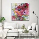 Vibrant Floral Abstract by Alexandra Higgins on GIANT ART - floral painting flowers and plants floral painting