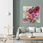 Vibrant Floral Abstract by Alexandra Higgins on GIANT ART - floral painting flowers and plants floral painting