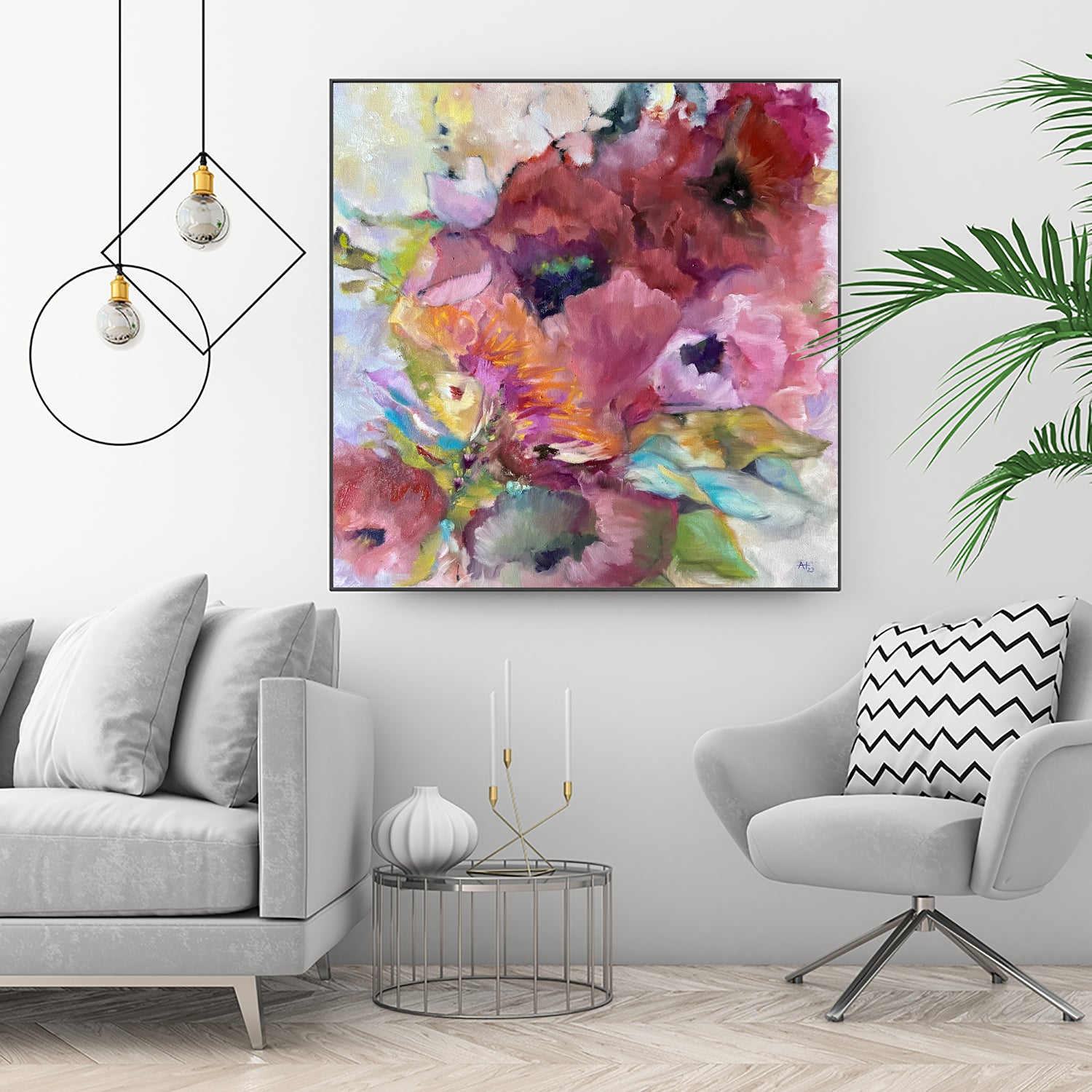 Vibrant Floral Abstract - Art Print by Alexandra Higgins | GIANT ART