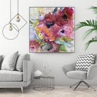 Vibrant Floral Abstract by Alexandra Higgins on GIANT ART - floral painting flowers and plants floral painting