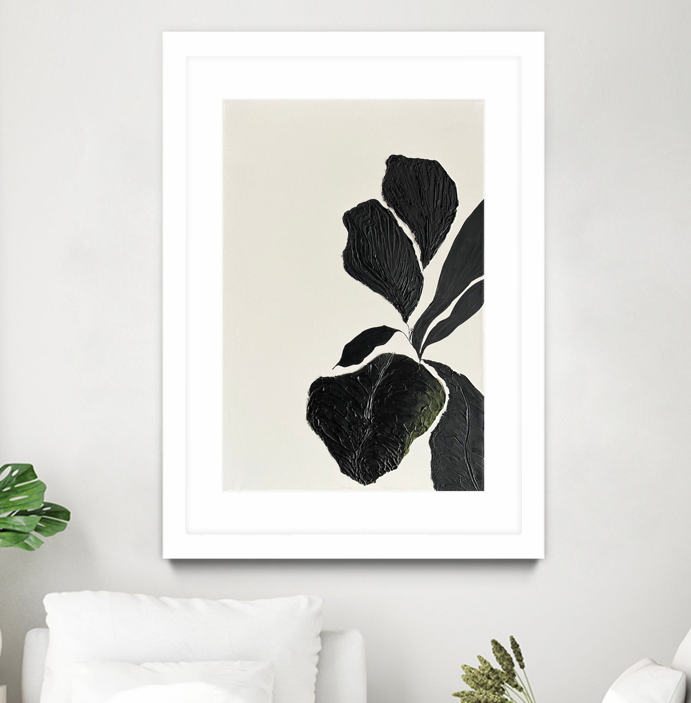 Floral Abstract 1 by Soniya Vijayakumar on GIANT ART -  flowers and plants 