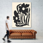 Textured flower silhouettes by Angela Minca on GIANT ART - graphic floral flowers and plants graphic floral