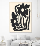 Textured flower silhouettes by Angela Minca on GIANT ART - graphic floral flowers and plants graphic floral