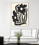Textured flower silhouettes by Angela Minca on GIANT ART - graphic floral flowers and plants graphic floral