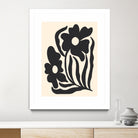 Textured flower silhouettes by Angela Minca on GIANT ART - graphic floral flowers and plants graphic floral