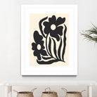 Textured flower silhouettes by Angela Minca on GIANT ART - graphic floral flowers and plants graphic floral