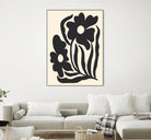 Textured flower silhouettes by Angela Minca on GIANT ART - graphic floral flowers and plants graphic floral