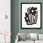 Textured flower silhouettes by Angela Minca on GIANT ART - graphic floral flowers and plants graphic floral