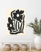 Textured flower silhouettes by Angela Minca on GIANT ART - graphic floral flowers and plants graphic floral