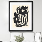 Textured flower silhouettes by Angela Minca on GIANT ART - graphic floral flowers and plants graphic floral