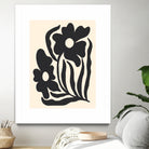 Textured flower silhouettes by Angela Minca on GIANT ART - graphic floral flowers and plants graphic floral