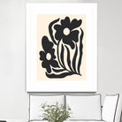 Textured flower silhouettes by Angela Minca on GIANT ART - graphic floral flowers and plants graphic floral