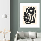 Textured flower silhouettes by Angela Minca on GIANT ART - graphic floral flowers and plants graphic floral