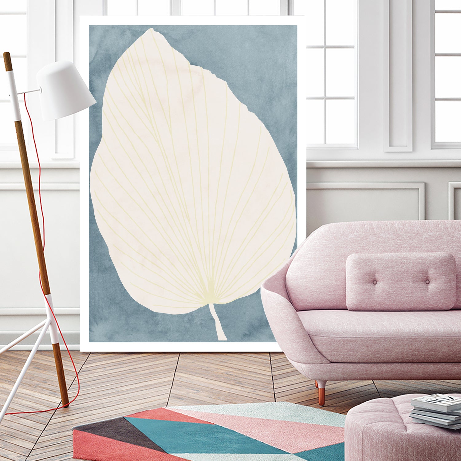 Illustration Of A Large Leaf by Casa cartissi on GIANT ART - illustration minimalist art