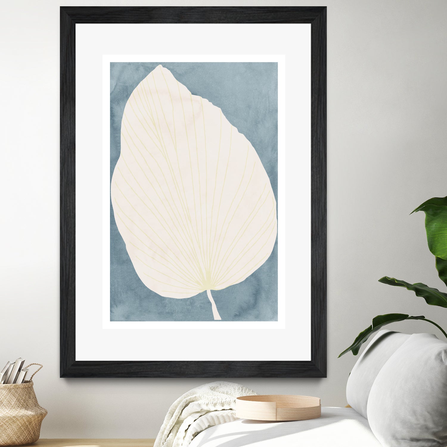 Illustration Of A Large Leaf by Casa cartissi on GIANT ART - illustration minimalist art