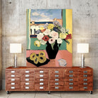 Floral Arrangement In A Black Vase by Avanesova Elena on GIANT ART - modern art painting flowers and plants modern art painting