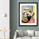 Floral Arrangement In A Black Vase by Avanesova Elena on GIANT ART - modern art painting flowers and plants modern art painting