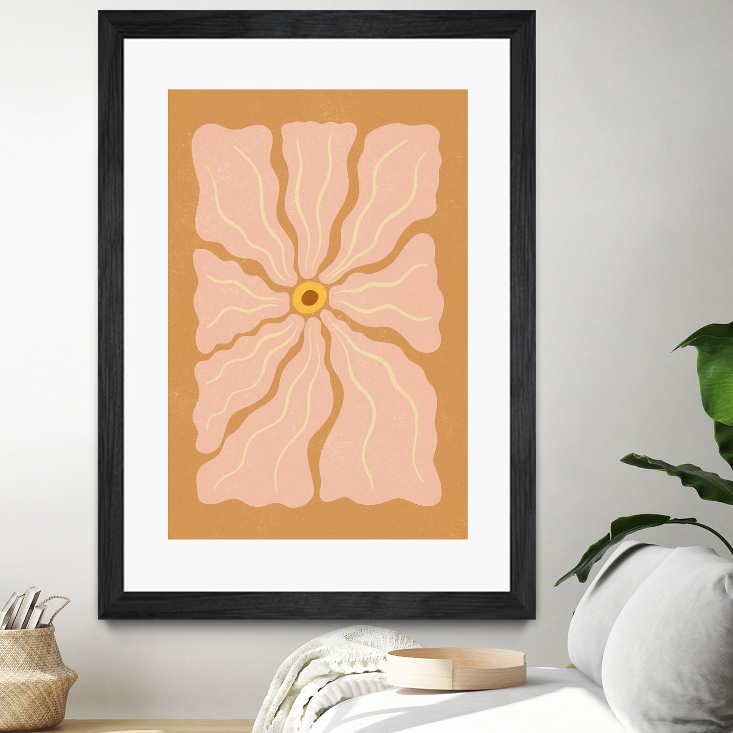 Stylized Flower with Petals - Art Print by Katarzyna GƒÖsiorowska