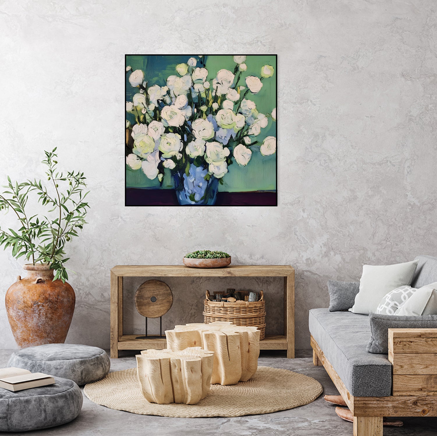 White Roses by Avanesova Elena on GIANT ART -  white roses