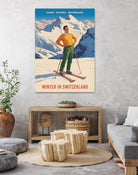 Swiss Alpine Bliss by Andreas Magnusson on GIANT ART - places vintage travel poster