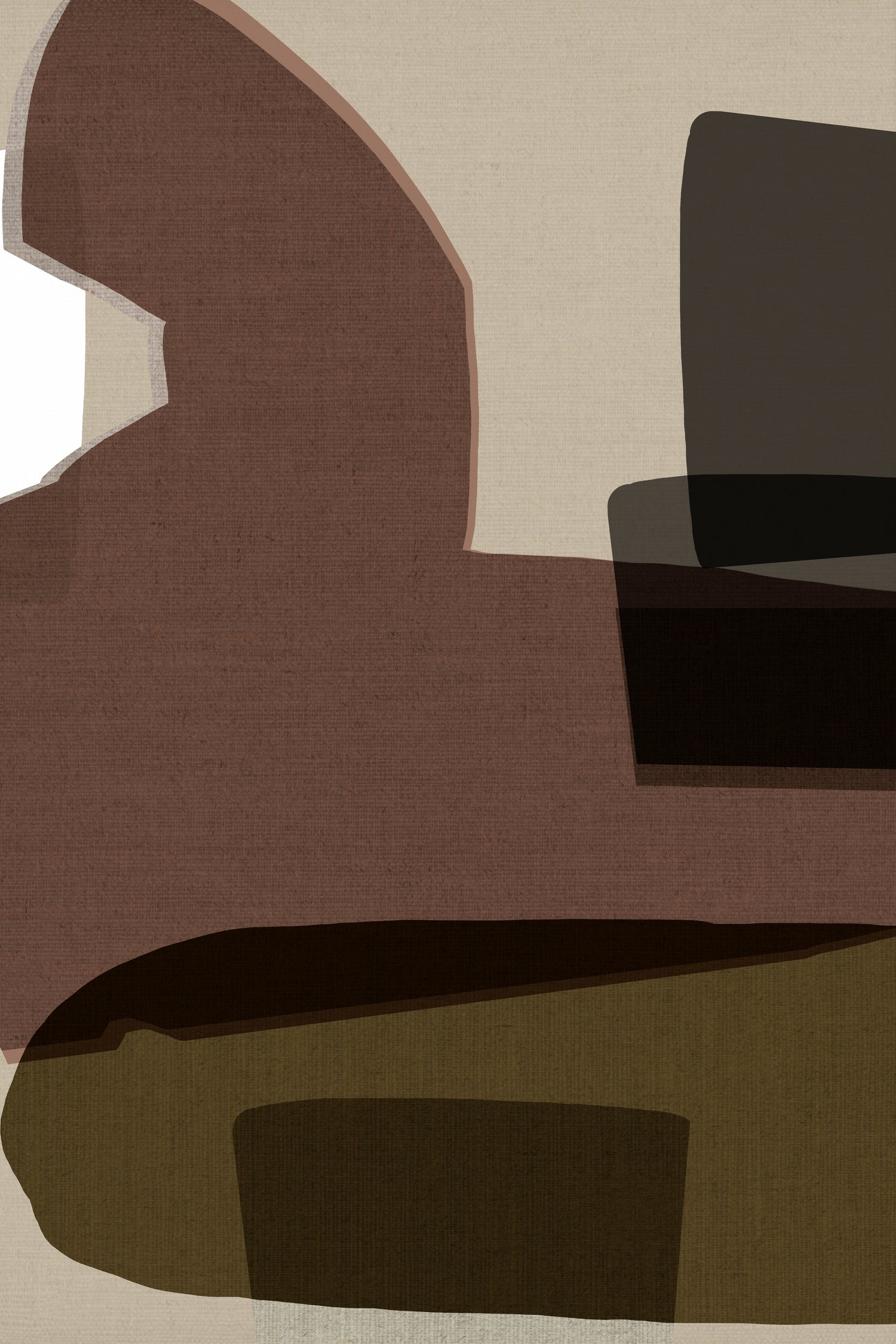 Layered Geometric Shapes And Earthy Tones by cartissi on GIANT ART - 7200 illustration