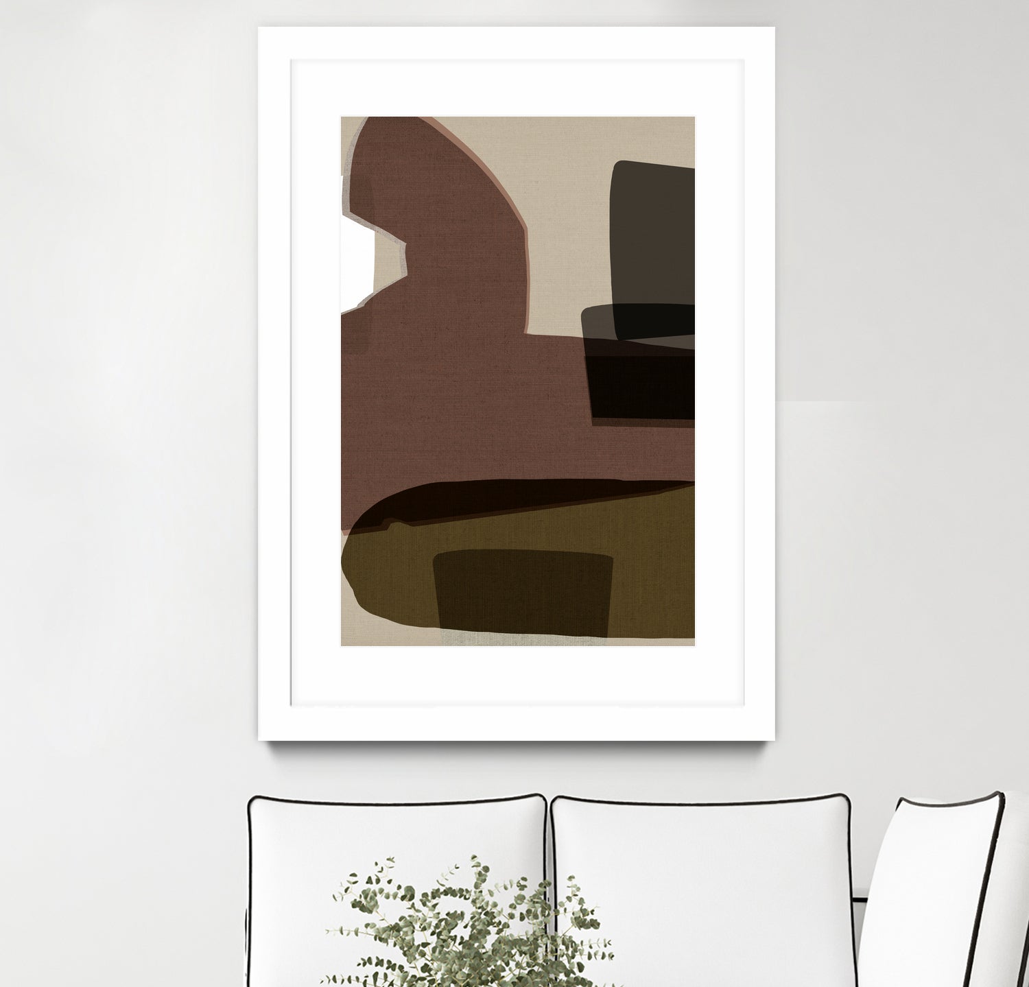 Layered Geometric Shapes And Earthy Tones by cartissi on GIANT ART - 7200 illustration
