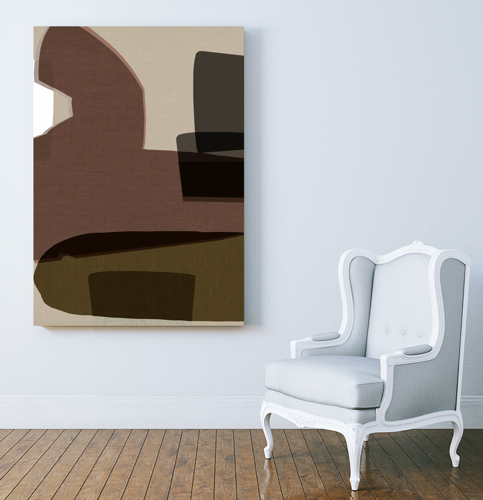 Layered Geometric Shapes And Earthy Tones by cartissi on GIANT ART - 7200 illustration