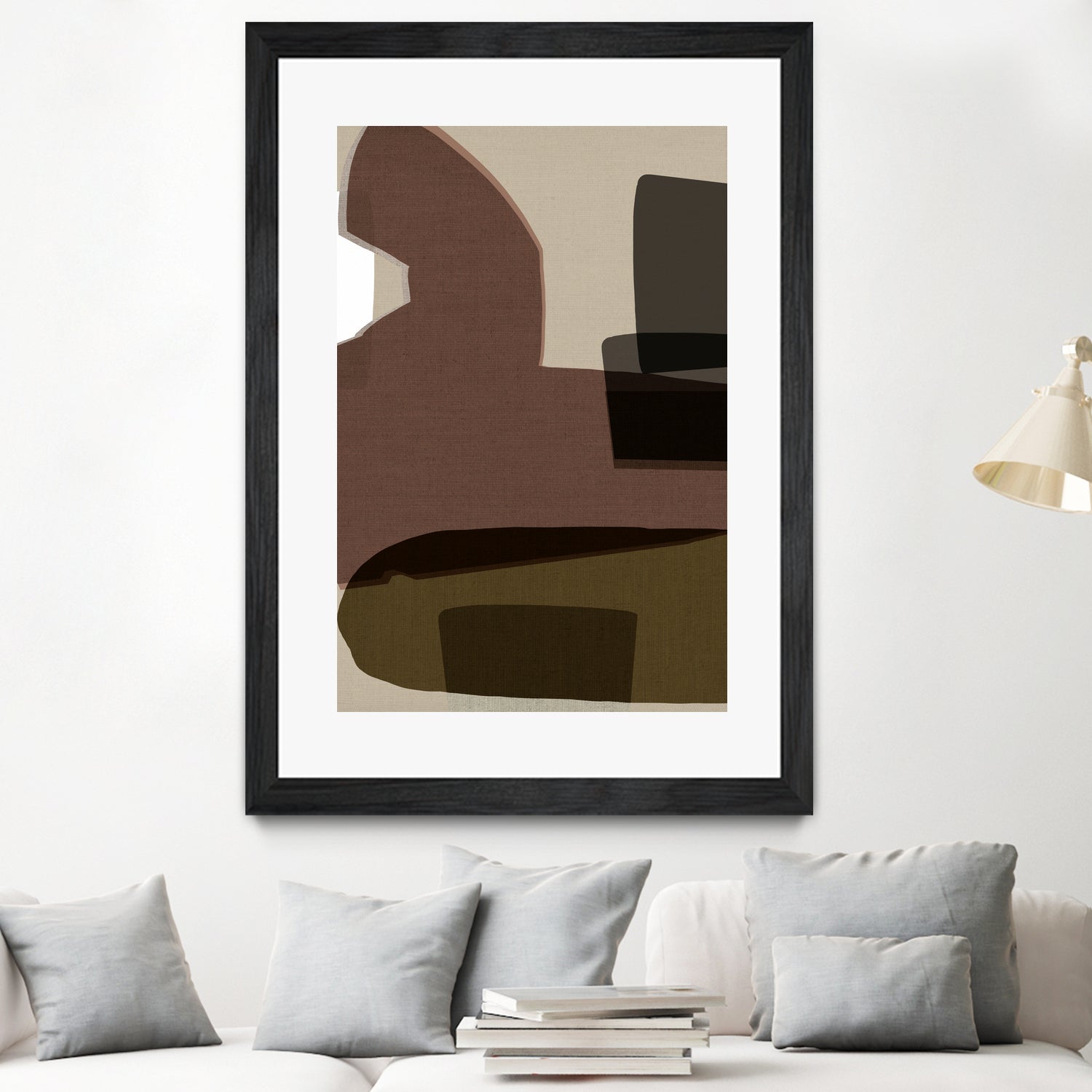 Layered Geometric Shapes And Earthy Tones by cartissi on GIANT ART - 7200 illustration