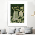 Green Tulip Still Life by Susan Black on GIANT ART - flowers and plants vintage floral art