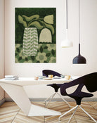 Green Tulip Still Life by Susan Black on GIANT ART - flowers and plants vintage floral art