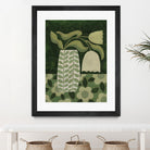 Green Tulip Still Life by Susan Black on GIANT ART - flowers and plants vintage floral art