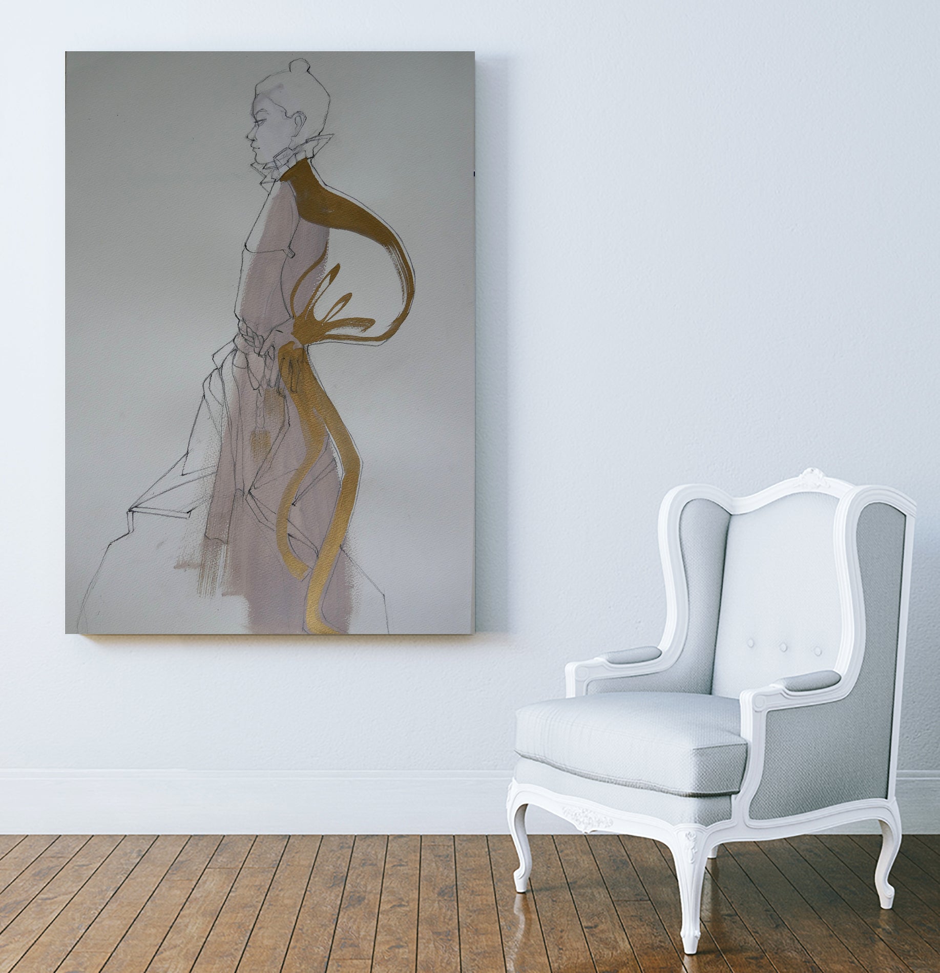 Golden Dress by Doris Schmitz on GIANT ART - 2958 photography