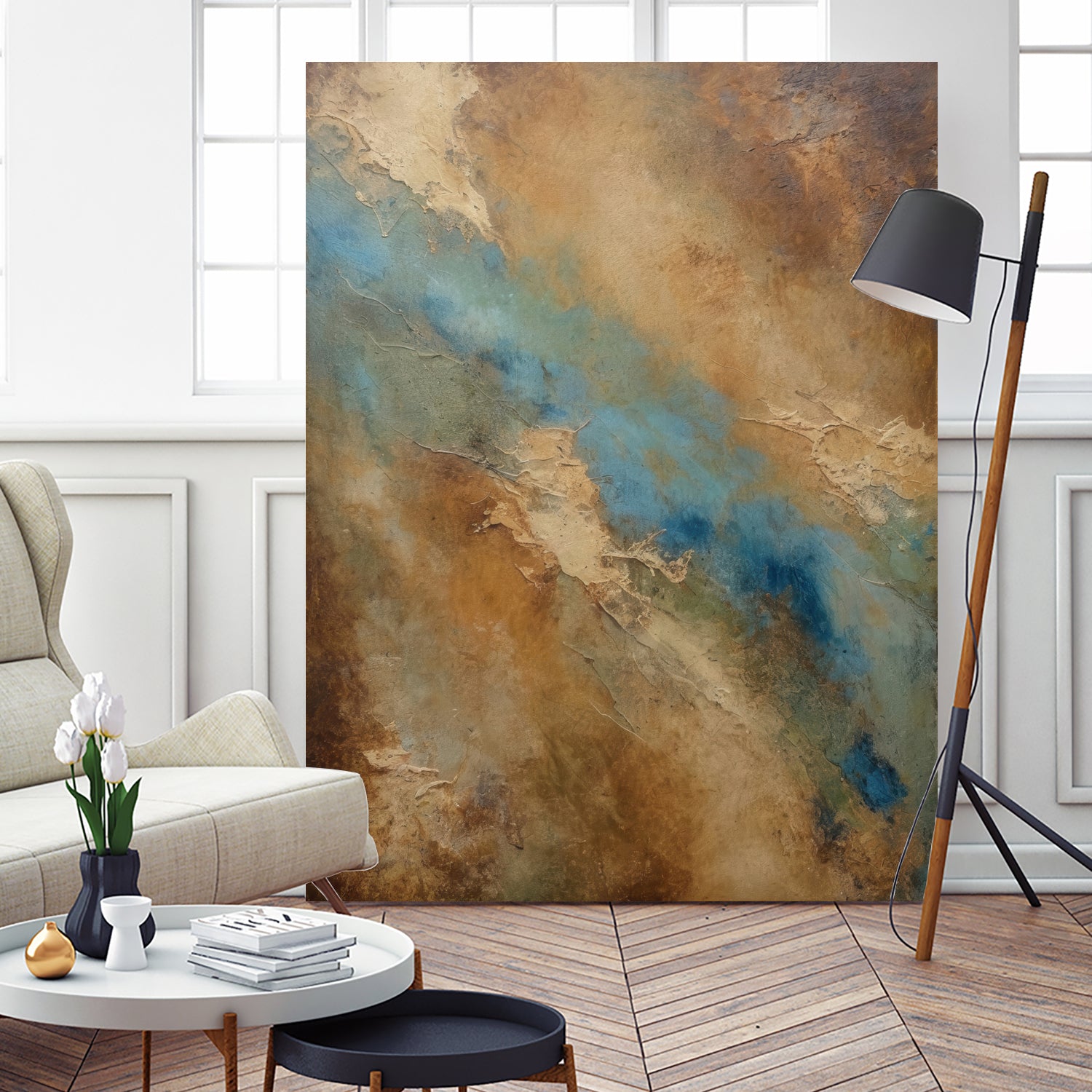 River Through the Desert by Alpenglow Workshop on GIANT ART -  abstract