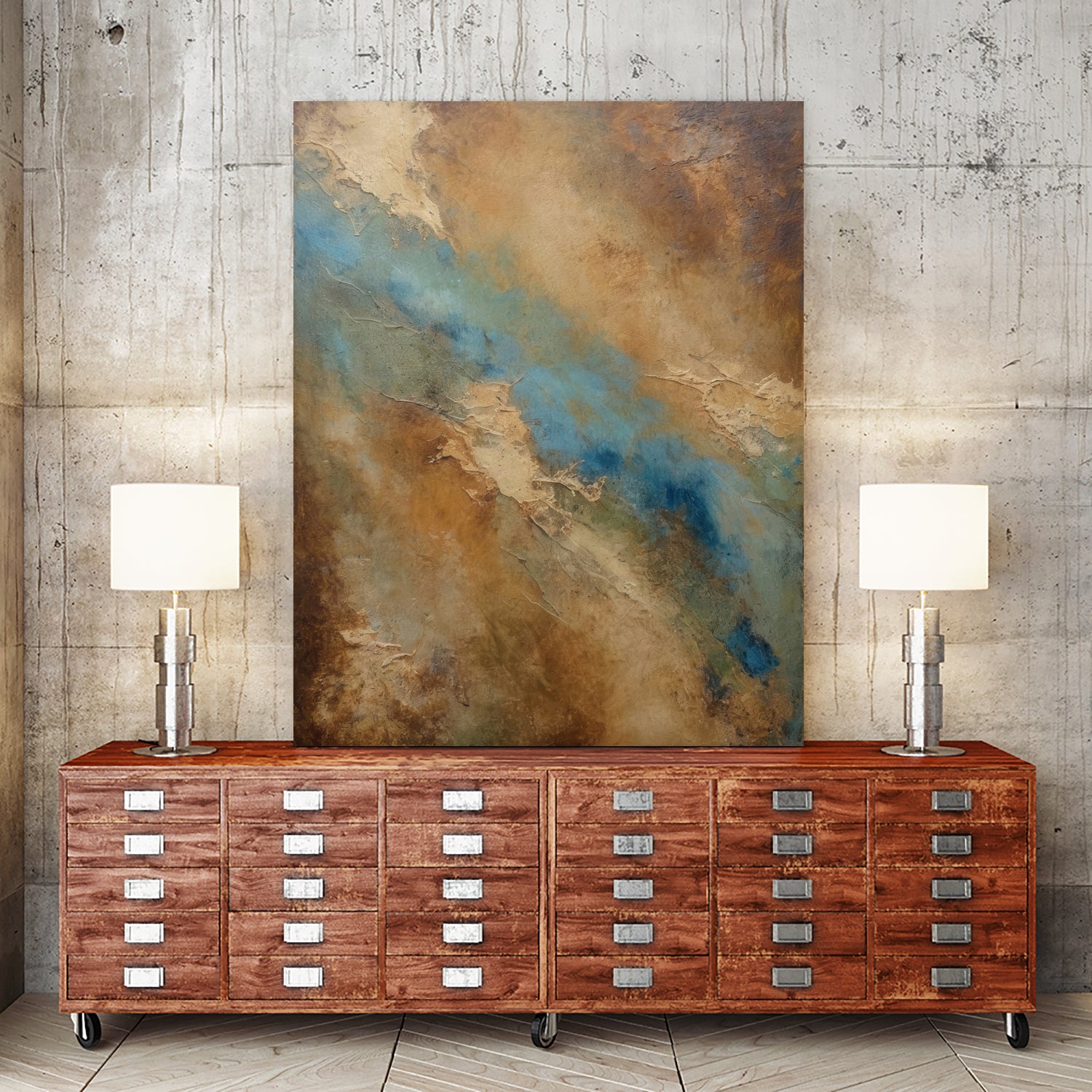 River Through the Desert by Alpenglow Workshop on GIANT ART -  abstract