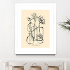 Pots And Flowers by Ralu S on GIANT ART - flowers and plants botanical line art