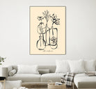Pots And Flowers by Ralu S on GIANT ART - flowers and plants botanical line art