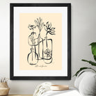Pots And Flowers by Ralu S on GIANT ART - flowers and plants botanical line art