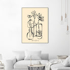 Pots And Flowers by Ralu S on GIANT ART - flowers and plants botanical line art