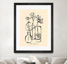 Pots And Flowers by Ralu S on GIANT ART - flowers and plants botanical line art
